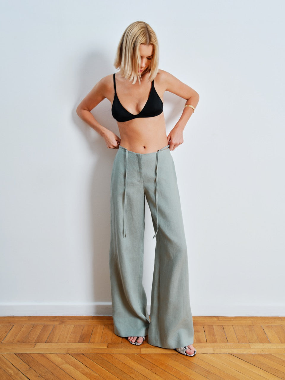 Yeşil Lina Pantolon