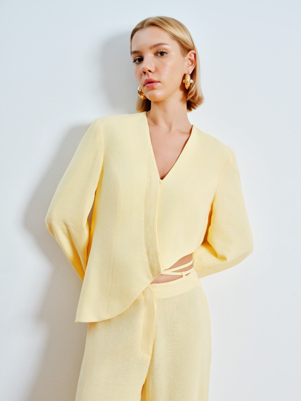 Sarı Eclipse Blazer